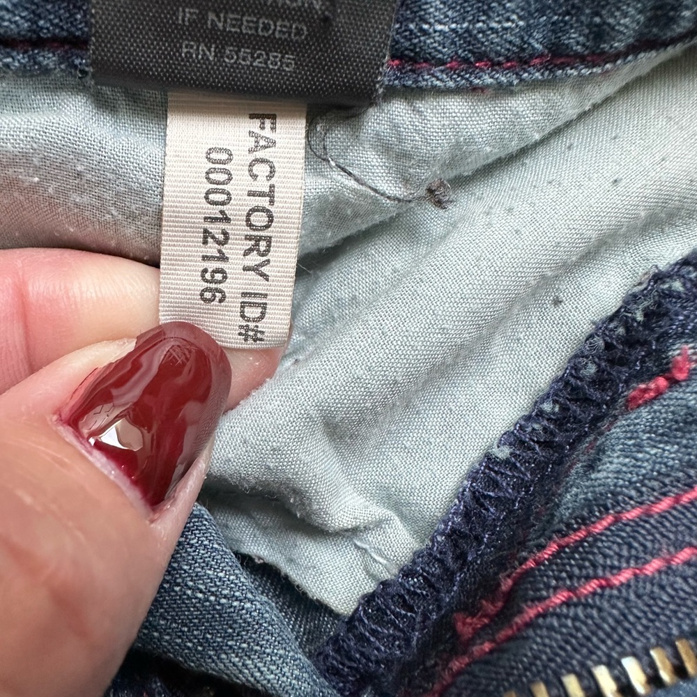 Vintage Y2K Express Blue Jeans with Red Stitching - Picture 3 of 7